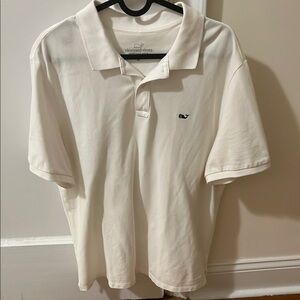 Vineyard Vines White Polo Shirt Crisp Cotton Classic